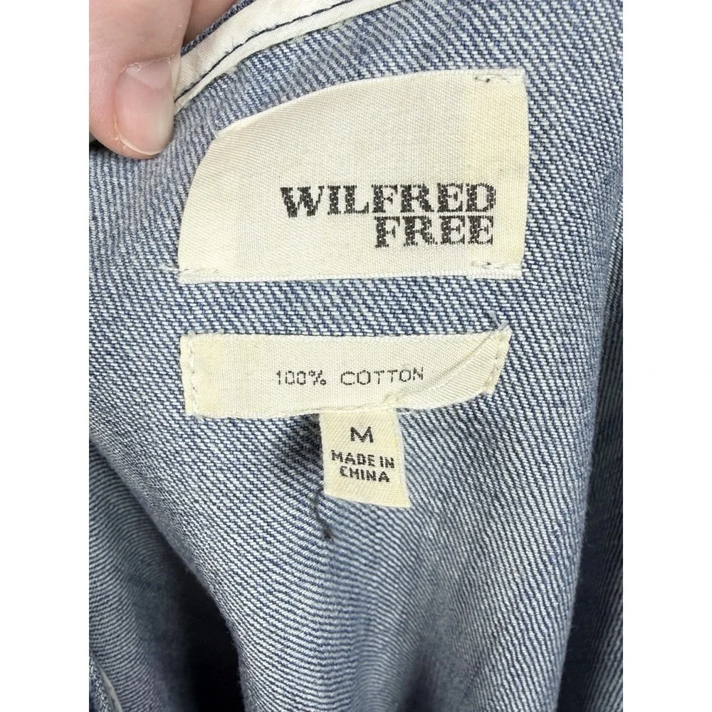 Aritzia Wilfred Free Nori Denim Mini Tunic Dress Blue‎ Size Medium Urban